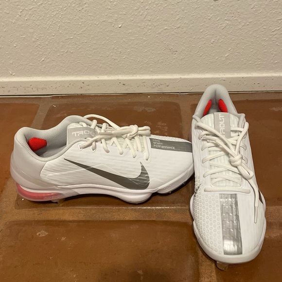 Nike Men's Force Zoom Trout 7 Pro Metal Baseball Cleats White Size: 8.5 - Picture 4 of 6